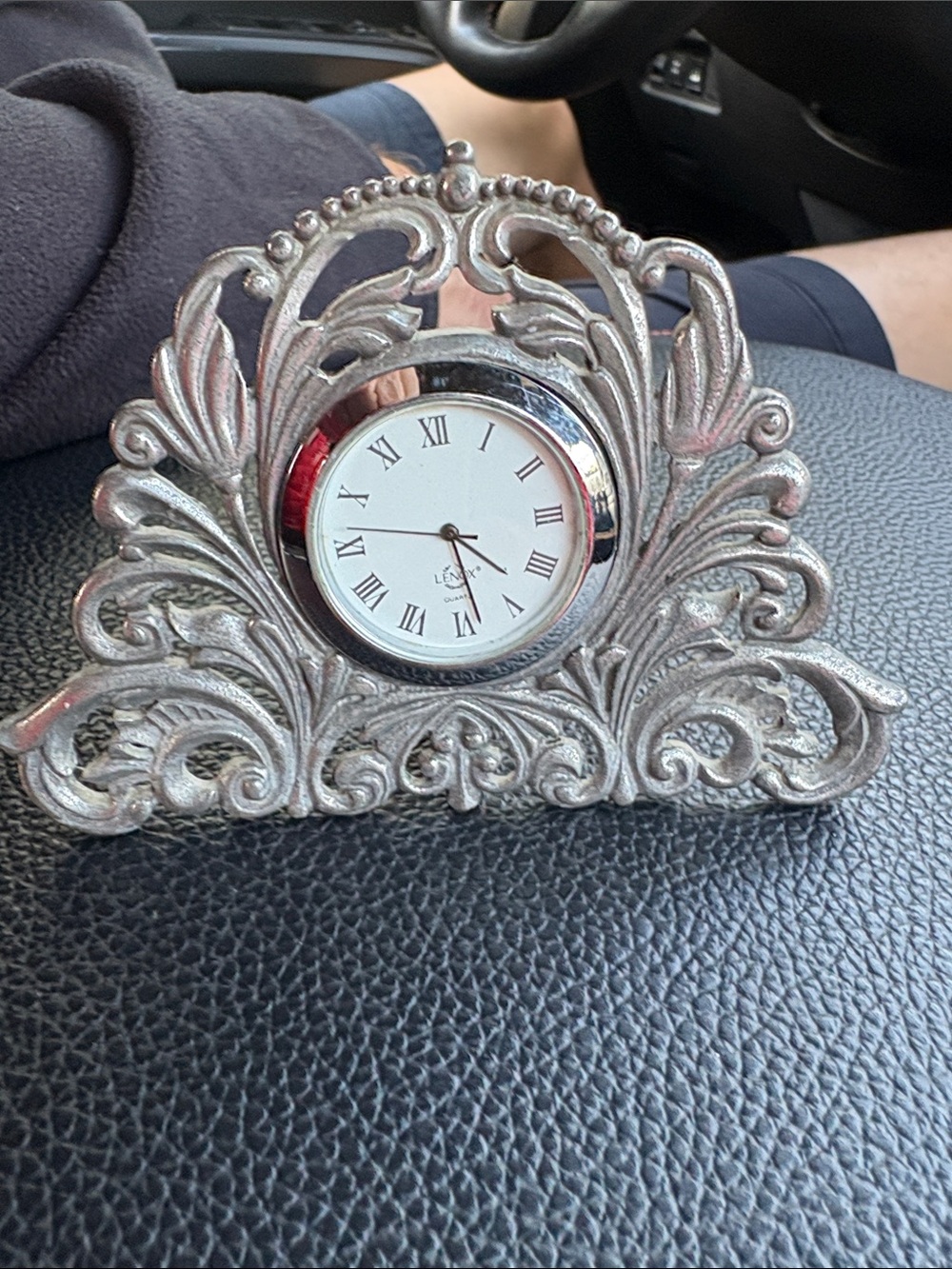 Miniature Lenox Kirk stiff clock